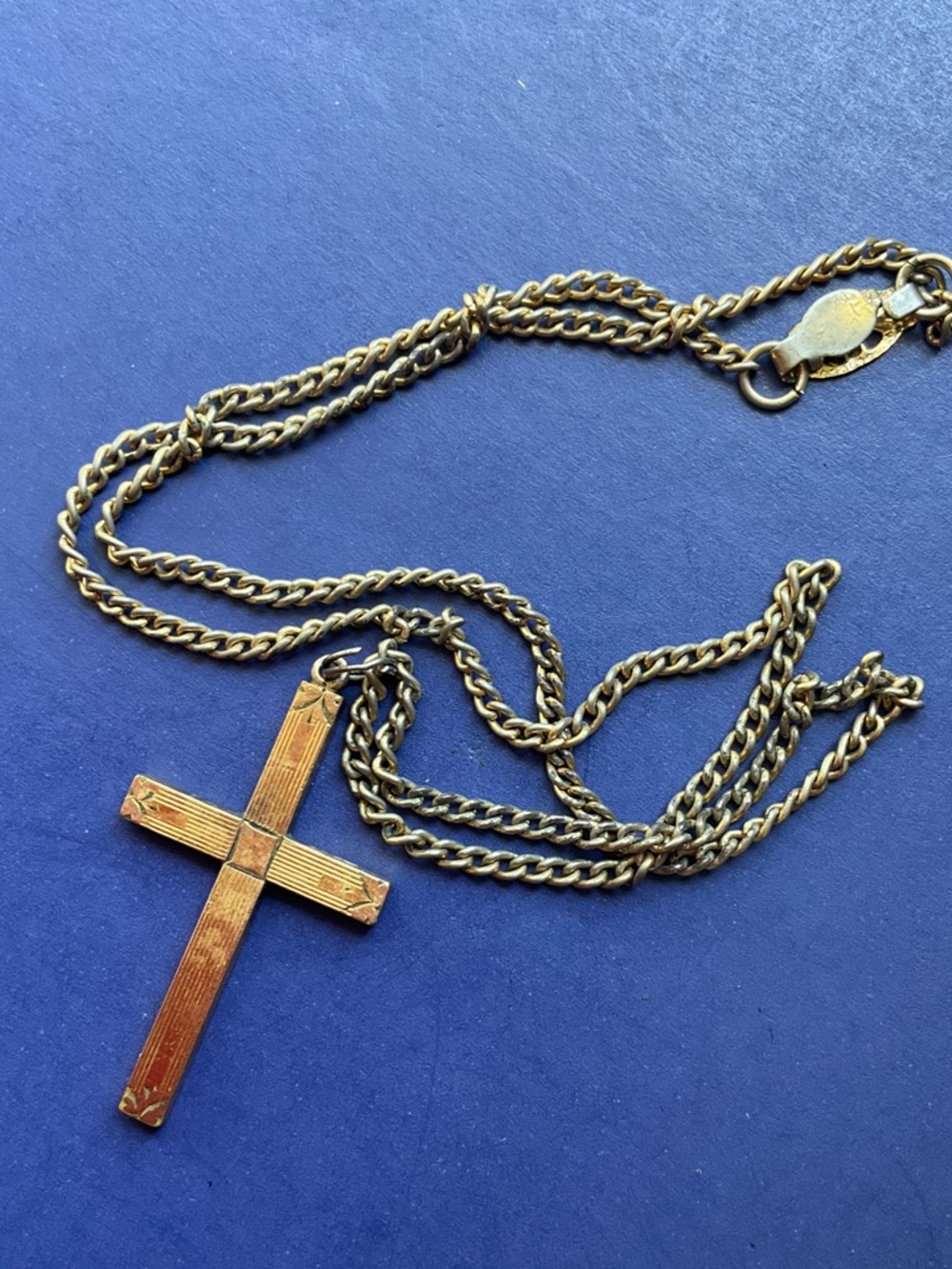 Vintage cross necklace
